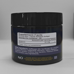 Logo personnalisé Mélatonine 10mg Capsules Certifié GMP Adulte Utilisation Supplément Amélioration de la Mémoire du Sommeil 60 Capsules/Bouteille Livraison Rapide - Product Image 6