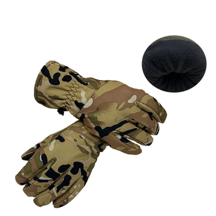 Зимние ветрозащитные водонепроницаемые мужские перчатки для катания на сноуборде и снегоходе