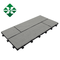 Dalles de terrasse emboîtables TimberStone, planches de terrasse en composite WPC de qualité supérieure avec grain de bois marbré