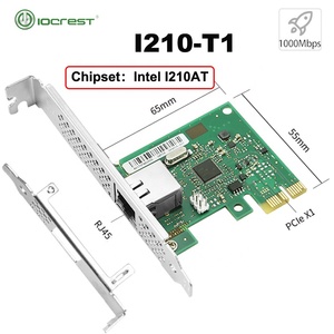 Iocrest อะแดปเตอร์อีเธอร์เน็ตกิกะบิตไร้สายแบบ IO-PCE2102-GLAN สำหรับ I210AT PCIe2.1 X1 RJ45พอร์ตเดียว I210-T1สตาร์ทเตอร์1000M PXE - Product Image 5