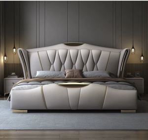 Set di Mobili Moderni di Lusso per Camera da Letto con Letto Morbido Queen e King Size e Funzioni di Stoccaggio per Hotel - Product Image 3
