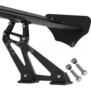 53inch Lightweight <strong>GT</strong> Rear Trunk Wing <strong>Spoiler</strong> Aluminum Black Universal Rear Wing <strong>Spoilers</strong> Streamline Deck - Product Image 4