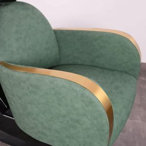 Chaise de lavage semi-inclinable réglable de haute qualité au design moderne pour salons de coiffure et barbiers - Product Image 5