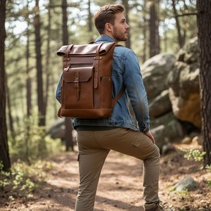 Мужской рюкзак из натуральной кожи - Product Image 3