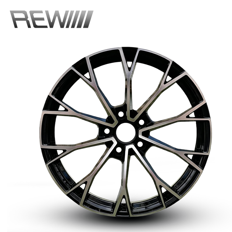 Black Machined 5 spoke Forged Aluminum