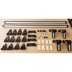 Barres <span class=keywords><strong>de</strong></span> <span class=keywords><strong>toit</strong></span> en alliage d'aluminium <span class=keywords><strong>de</strong></span> 135cm 2 pièces traverses avec <span class=keywords><strong>porte</strong></span>-bagages <span class=keywords><strong>porte</strong></span>-vélo pour voitures ABS <span class=keywords><strong>et</strong></span> fer matériel barres <span class=keywords><strong>de</strong></span> <span class=keywords><strong>toit</strong></span> par côté - Product Image 2