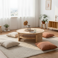 Meuble TV sur pied en bois de conception nouvelle avec table basse, mobilier moderne haut de gamme pour salon, salle à manger, hôtel