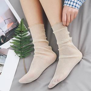 थोक ग्रीष्मकालीन पतली देखो महिलाओं के लिए पारदर्शी मोजे के माध्यम से महिलाओं के लिए पारदर्शी मोजे - Product Image 2