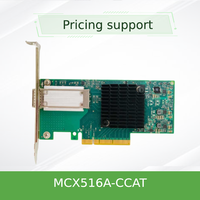 Tarjeta de Red Interna PCI Express Original Mellanox Connect X-5 MCX515A-CCAT MCX516A-CCAT de 10/100/1000 Mbps