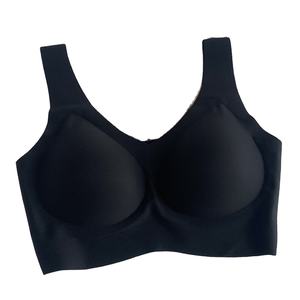 Soutien-gorge de sport une pièce à bonnet fixe, large bandoulière, poitrine lisse, bas du dos, sans armatures - Product Image 3