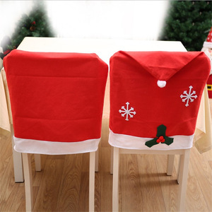 Décorations de Noël, housses de chaise flocon de neige de Noël, décorations de table de Noël, housses de chaise de Noël, fournitures de Noël - Product Image 3