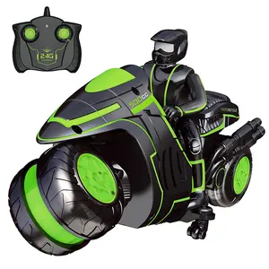 360 degree Spinning radio control motorcycle Action Rotating high speed Drift rc Stunt Motorbike