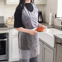 Tablier en plastique imprimé sur mesure pour restaurant, cuisine, serveur