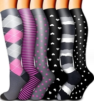 Chaussettes de compression de haute qualité pour hommes et femmes, protection sportive jusqu'au genou, vente chaude de l'usine WUYANG