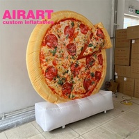 Pizza gonflable décorative publicitaire, pizza géante gonflable alimentaire à vendre