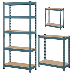 Sistema de estante de almacenamiento industrial ligero ajustable de acero galvanizado MDF y hojas de hierro personalizables - Product Image 5