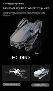 <span class=keywords><strong>Drone</strong></span> E88 avec deux caméras, pliable, photographie aérienne, quadricoptère, modèle jouet, télécommande, UAV E99 Pro K3, <span class=keywords><strong>drone</strong></span> RC, <span class=keywords><strong>Parrot</strong></span> Dual - Product Image 4