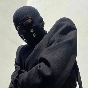 Cagoule de ski en tricot fait main, motif découpé, avec quatre œillets métalliques en laine, respirante, imperméable, pour le travail, la pêche et le quotidien - Product Image 4