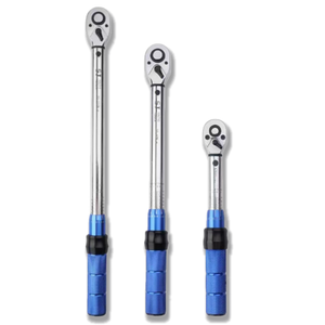 Clé dynamométrique de haute qualité à 72 dents, jeu de clés dynamométriques 1/4, 3/8, 1/2, 3/4'' Drive FT.LB, N.M, poignée bleue pour réparation précise de vélos, motos et voitures - Product Image 1