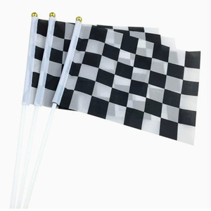 Màu đen và trắng ca rô đua <span class=keywords><strong>PE</strong></span> chuỗi cờ cờ Cờ biểu ngữ NASCAR chủ đề đua xe bên ngoài trời trang trí Cờ đua - Product Image 6