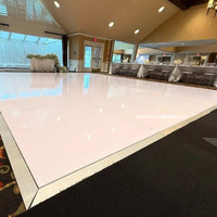 ANYCASE Système de Scène Portable pour Piste de Danse, Décoration de Mariage, Contreplaqué et Bords en Aluminium