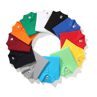 Benutzer definierte bestickte Soft Plain Unisex Langarm Polo T-Shirts Baumwolle Herren Polo Shirts