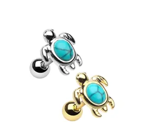 Sea Turtle Cartilage Earring Tragus Body Jewelry Wholesale