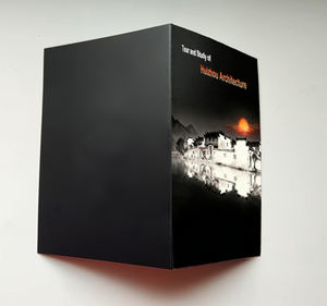 Brochure pliée personnalisée, affiche pliée en 2, impression sur carton pour dépliant promotionnel de produits pour petites entreprises - Product Image 4