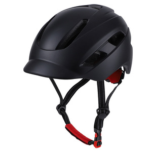 Casque de vélo avec lumière de chargement USB pour vélos de montagne et de route, unisexe adulte, couleur noir titane - Product Image 1