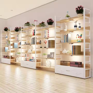 Vitrina Exhibidora de Cosméticos Personalizada <span class=keywords><strong>para</strong></span> Muebles de Tienda Minorista con Estantes de Pared de Supermercado, Material de Madera y Metal - Product Image 5