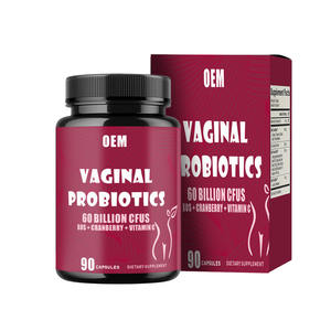 Cápsulas probióticas de calidad superior de etiqueta privada para adultos Mujeres Suplemento de equilibrio de pH Promueve la coenzima vaginal saludable Q10 - Product Image 3