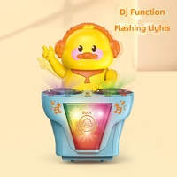 Jouet électrique pour enfants : canard musical, lumineux, style DJ, multidirectionnel, chantant et dansant