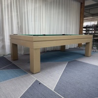 Table de billard personnalisée 9 boules pour usage domestique, avec plateau en ardoise, feutre en cuir haute performance durable, tailles 7ft/8ft/9ft, inclut une table de ping-pong.