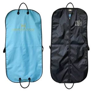 Haute qualité Oxford hommes sac de vêtement Durable costume veste sac à poussière avec logo de broderie sac de couverture anti-poussière pliant avec poignée en PU - Product Image 3