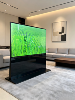 Écran tactile infrarouge vertical LCD 85 pouces, multi-touch 10 points, CMS intégré, point d'accès Wi-Fi, support au sol pour usage intérieur, vente au détail