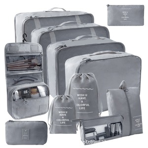 Sac de <span class=keywords><strong>voyage</strong></span> pliable portable, ensemble de sept pièces, grande capacité 20-35L, polyester antimicrobien, séparation sec/humide, unisexe - Product Image 3