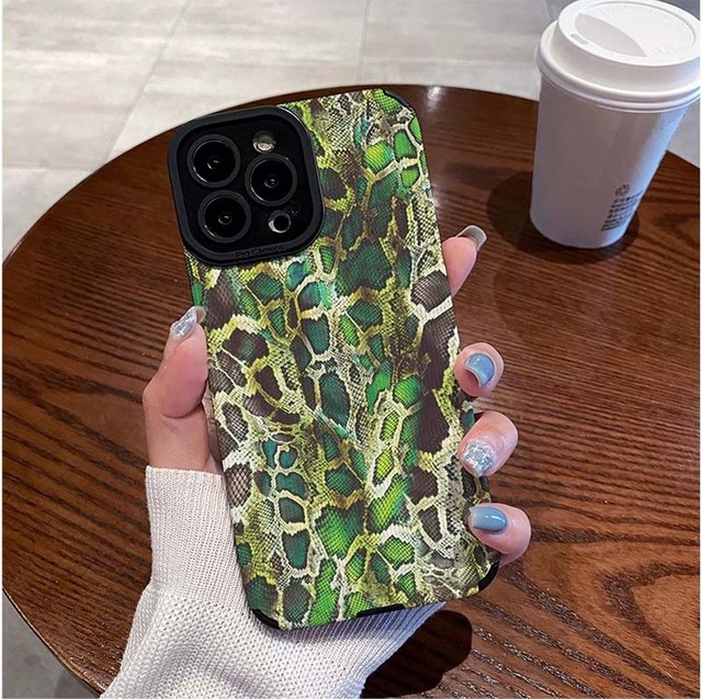 Custom Python Grain Printing TPU Artificial Leather Cell Mobile Phone Cover Case for Iphone 6 7 8 X Xr Xs 11 12 13 14 15 16 17