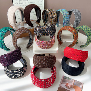 Colección Otoño-Invierno, Diadema de Lana Tweed Gruesa, Borde Ancho, Estilo Parisino, Accesorio para el Cabello <span class=keywords><strong>Alexandre</strong></span> - Product Image 1