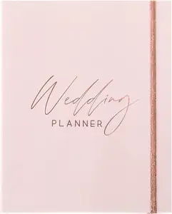Myway personalizado cobertura rosa casamento planejador impressão livro de noiva planejamento caderno casais