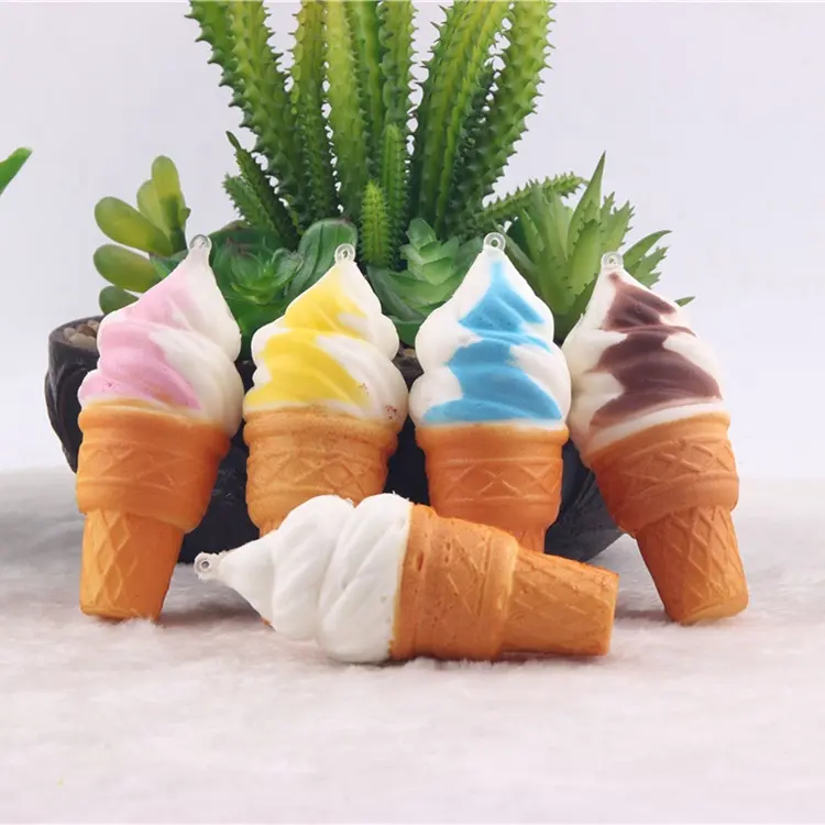 High quality super soft squishy slow rising scented mini ice cream toy for kids