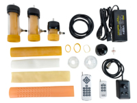 Machine de massage et de succion automatique de luxe pour pénis, avec contrôle filaire et double télécommande sans fil, manchons multiples, ensemble complet