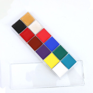 Pintura Facial Fluorescente para Niños, Paleta de 12 Colores, Resistente al Agua, para Maquillaje de Halloween, Maquillaje Artístico Corporal - Product Image 2