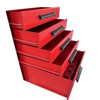 Chariot à outils robuste de qualité supérieure 275 kg |   Armoire d'atelier mobile à 5 tiroirs avec verrouillage central OEM/ODM/OBM personnalisable, style industriel moderne
