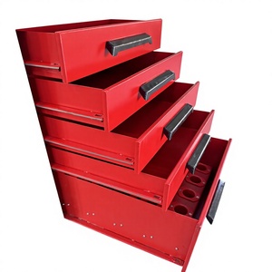 Chariot à outils robuste de qualité supérieure 275 kg |   Armoire d'atelier mobile à 5 tiroirs avec verrouillage central OEM/ODM personnalisable, style industriel moderne - Product Image 4