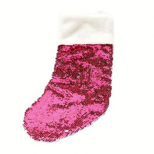 Chaussettes vierges pour sublimation, idéales pour Noël, impression double face, couleur rose - Product Image 1