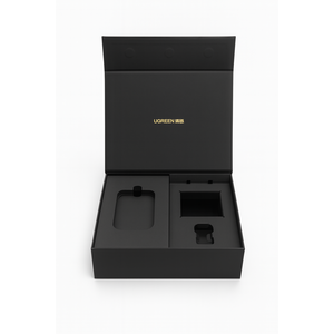 Scatola magnetica impermeabile portatile stringhe regalo rigida lucida laminazione rivestimento UV stampa opaca - Product Image 3