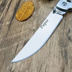 Couteau de poche russe pour le camping et la chasse en plein air avec lame 7Cr15Mov et manche en ébène, survie, bricolage, OEM - Product Image 3