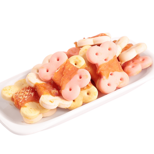 Yüksek kaliteli köpek maması bisküvi ördek sarma bisküvi evcil hayvan atıştırmalığı kemik şekli köpek bisküvi - Product Image 2