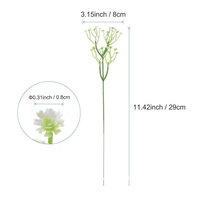 Fleurs artificielles de gypsophile réalistes et luxueuses, 29 cm, blanches, décoration de la maison, du mariage et du jardin pour le Nouvel An