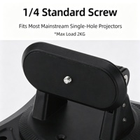 Support de projecteur en plastique, support multifonctionnel à rotation à 360 degrés, support de projection portable pour bureau, support de projection au plafond